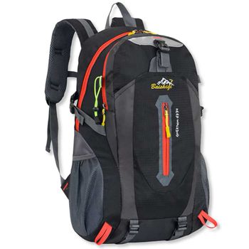 Ociodual Mochila Impermeable 30 Litros Negra Gf80764 Multiples Bolsillos De Senderismo Acampada