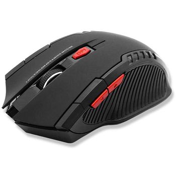 Ociodual Ratón Inalámbrico Gf2427 Negro Gaming Óptico 1600 Dpi 6 Botones Con Receptor Usb 2.0