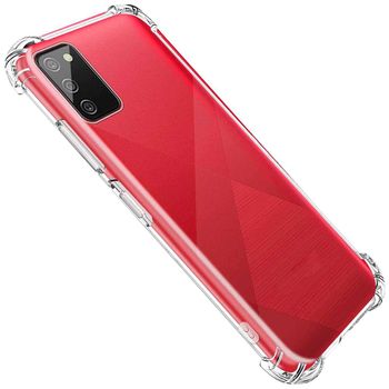 Funda Para Samsung Galaxy A02s/m02s De Tpu Gel Shockproof Con Esquinas Reforzadas Antichoques Transparente Ociodual