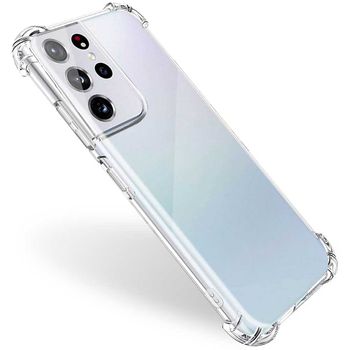 Funda Para Samsung Galaxy S21 Ultra/5g De Tpu Gel Shockproof Con Esquinas Reforzadas Antichoques Transparente Ociodual