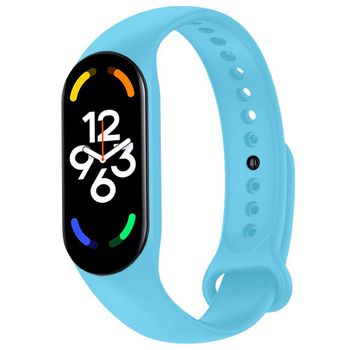 Ociodual Pulsera De Recambio De Silicona Suave Flexible, Color Azul, Compatible Con Mi Band 7 6 5