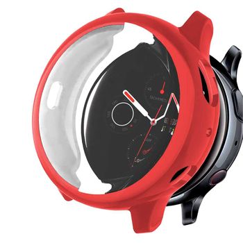 Ociodual Funda Protectora De Tpu Compatible Con Samsung Galaxy Watch Active 2 44 Mm, Color Rojo