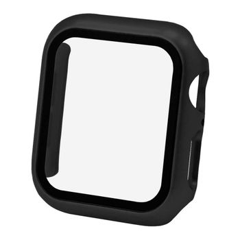 Ociodual Protector Con Cristal Templado Compatible Con Apple Watch 6/se/5/4 (44mm) Negro