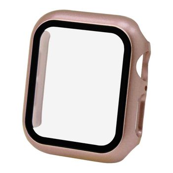 Ociodual Protector Con Cristal Templado Compatible Con Apple Watch 6/se/5/4 (44mm) Rosa Oro