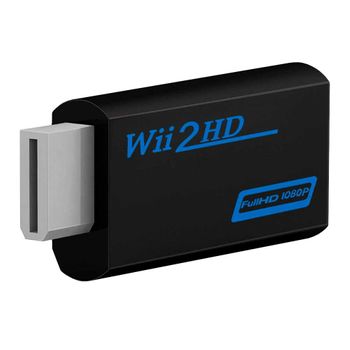 Ociodual Adaptador De Wii A Tipo Hdmi, Conversor Wii A Tipo Hdmi, Color Negro