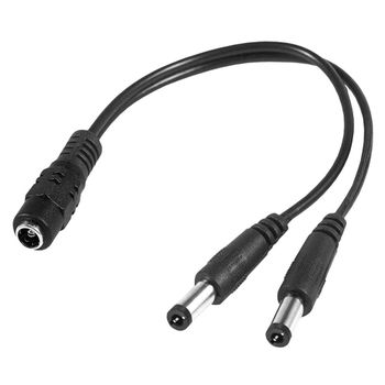 Ociodual Cable Divisor De Corriente Cc 5.5x2.1mm 1 A 2 M/h Para Cctv Camara De Seguridad, Cable De