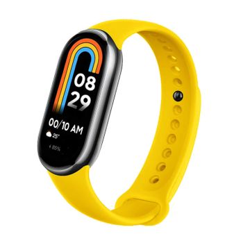 Ociodual Correa De Recambio Para Xiaomi Mi Band 8, De Color Amarillo, Silicona, Enganche Metálico