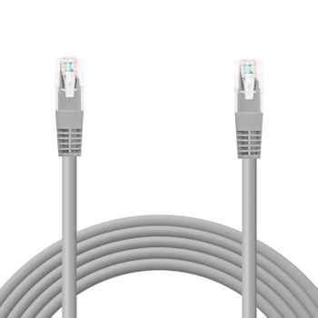 Ociodual Cable Ethernet Cat.6 De 30 Cm Cable De Red Utp Awg24 Gris 1gbps 500mhz