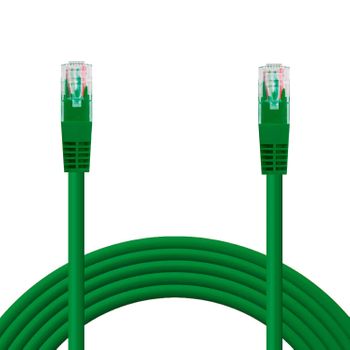 Ociodual Cable Ethernet Cat.6 De 0.5 M Cable De Red Utp Awg24 Verde 1gbps 500mhz