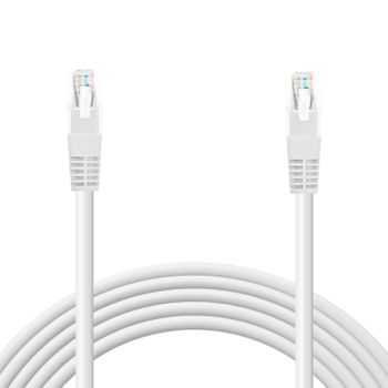 Ociodual Cable Ethernet Cat.6 De 0.5 M Cable De Red Utp Awg24 Blanco 1gbps 500mhz