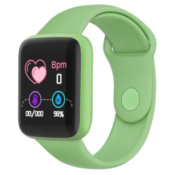 Reloj Inteligente Deportivo Impermeable Al Agua Con Bluetooth, Rastreador De Fitness Verde