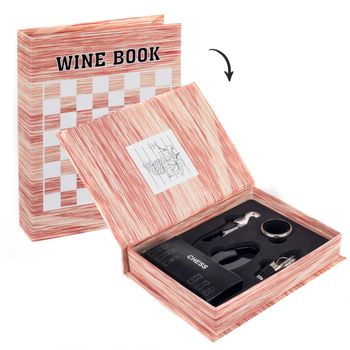 Caja Libro Vino 4 Piezas Signes Grimalt By Sigris