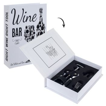 Caja Libro Vino 4 Piezas Signes Grimalt By Sigris