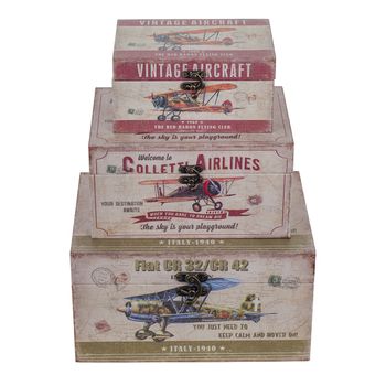 Cajas Con Aviones 3 Unidades Signes Grimalt By Sigris