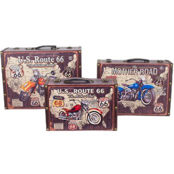 Cajas Moto Route 66 3 Unidades Signes Grimalt By Sigris