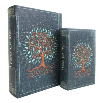 Cajas Libro Árbol Vida 2u Signes Grimalt By Sigris