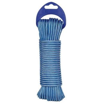 Cordon Pp. Alma Textura 4mm. Azul / Blanco 25m.