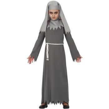 Disfraz De Monja Fantasma Gris  Infantil