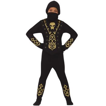 Disfraz Infantil Ninja Glow In Dark Talla L 8-10 Años