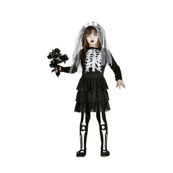 Disfraz De Novia Esqueleto Para Niña