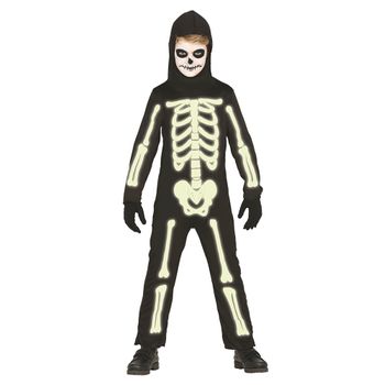 Disfraz Esqueleto Fluor Para Niño
