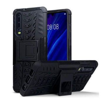 Funda Rugerizada Para Huawei P30 En Color Negro