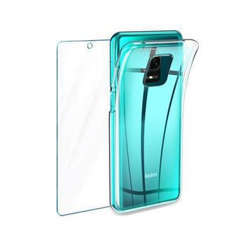 Protector Xiaomi Redmi Note 9s / Note 9 Pro Cristal Templado + Funda Silicona  Transparente