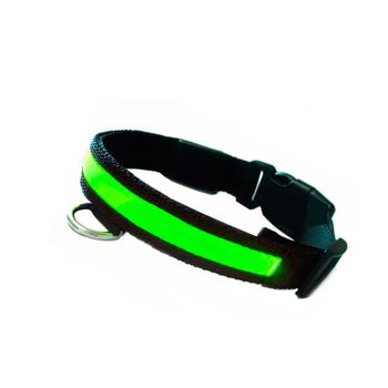 Fubuca Collar Luz Led Ajustable Para Perros Con Carga Solar Y Usb 3 Tamaños, Amarillo - S con Ofertas en Carrefour