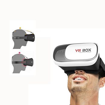 Gafas 3d Box Realidad Virtual Vr Panoramica Compatible Con Todos Los  Moviles Klack Blanca con Ofertas en Carrefour