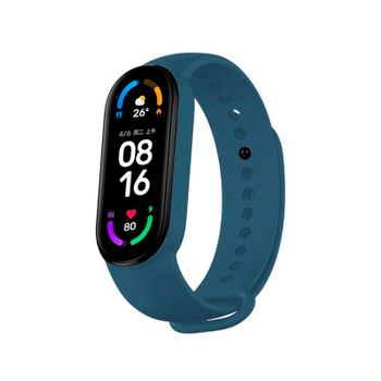 Correas De Silicona Para Xiaomi Mi Band 6 Azul Oscuro