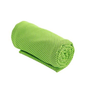 Toalla De Secado Rápido Para Sudor Fitness Gimnasio Tela De Microfibras Refrigerante Para Deporte 100x30 Cm Color Verde