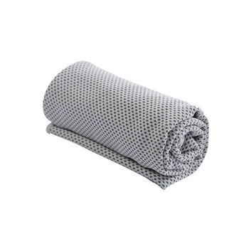 Toalla De Secado Rápido Para Sudor Fitness Gimnasio Tela De Microfibras Refrigerante Para Deporte 100x30 Cm Color Gris