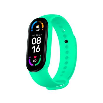 Correas De Silicona Para Xiaomi Mi Band 6 Verde Fluor