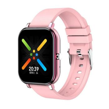 Smartwatch Y30 Compatible Con Ios O Android Color Rosa Metalizado Y Rosa