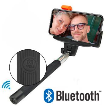 Palo Selfie Bluetooth Para Smartphones Con Botón Disparador De Fotografías Incorporado