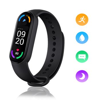 Smart Band M6 Pulsera Inteligente De Actividad, Reloj Inteligente Con Control De Actividad, Deporte, Sueño, Oxígeno En Sangre, Ritmo Cardíaco, Impermeable Ip67