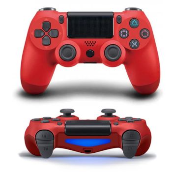 Mando Gamer Inalámbrico Rojo Compatible Con Ps4/ps3/pc/android. Conexión Vía Bluetooth