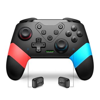 Mando Pro Bluetooth Inalámbrico Para Nintendo Switch, Lite Y Oled Con Gatillos Traseros Y Turbo 3 Niveles, Batería Recargable