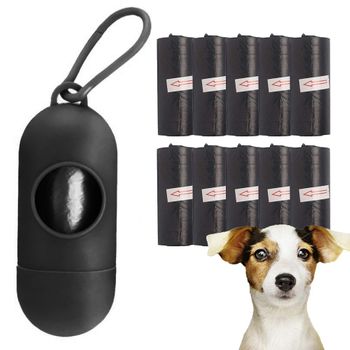 200 Bolsas Para Cacas De Perro Excrementos + Dispensador, Material Biodegradable Para Recogida Residuos