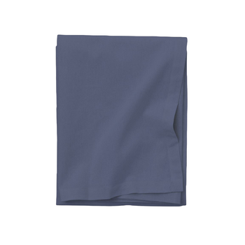 Mantel De 140x250 De Lino Y Algodón Prelavado Azul