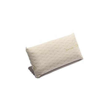 Almohada Visco Nature Care 1 Unidad 105 Cm Firmeza Media - Núcleo De Viscoelástica - Desenfundable - Color Beige