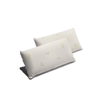 Pack 2 Uds Almohadas 75 Cm Copos Viscoelásticos Funda Carbono Activo con  Ofertas en Carrefour