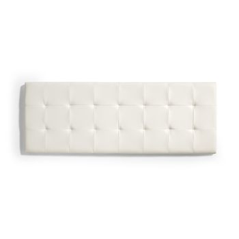 Cabecero De Cama 135 Capitone Cuadros Polipiel 152x57x5cm Blanco