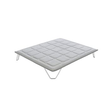 Topper Sobrecolchon Royal De 105 X 180 Para Cama 105  Con Visco Gel Y Acolchado De Espuma