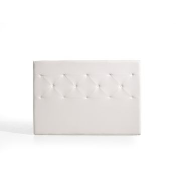 Cabecero Zafiro Para Cama De 80 De Polipiel Blanco 115x115x8. Matris