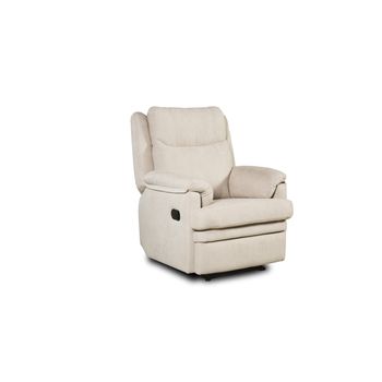 Sillon Relax Reclinable Manual Con Reposapies 83x101x105 Color Beige