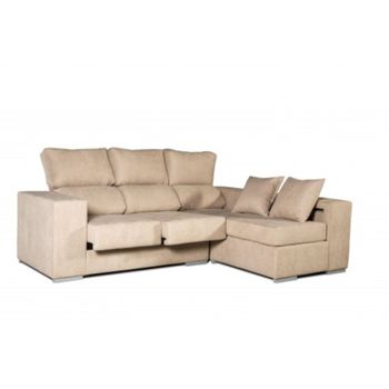 Sofa Chaise Longue Marbella  Beige Derecha. Matris