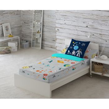 Saco nordico con Relleno SALBURUA Cama 90 x 190. Saco Unido a la Bajera con  Cremallera. con Relleno nórdico.