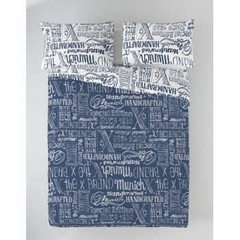 Funda Nórdica Munich Jet Jeans 2 P. Cama 135 Cm