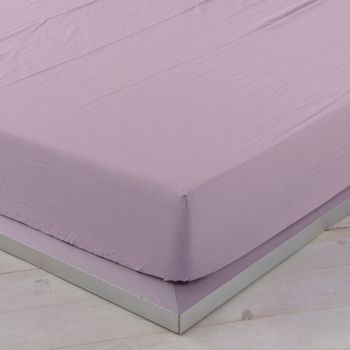 Tradineur - Sábana bajera ajustable de algodón para cama de 135, especial  pieles sensibles, suave y transpirable (Blanco, 135 x